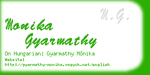 monika gyarmathy business card